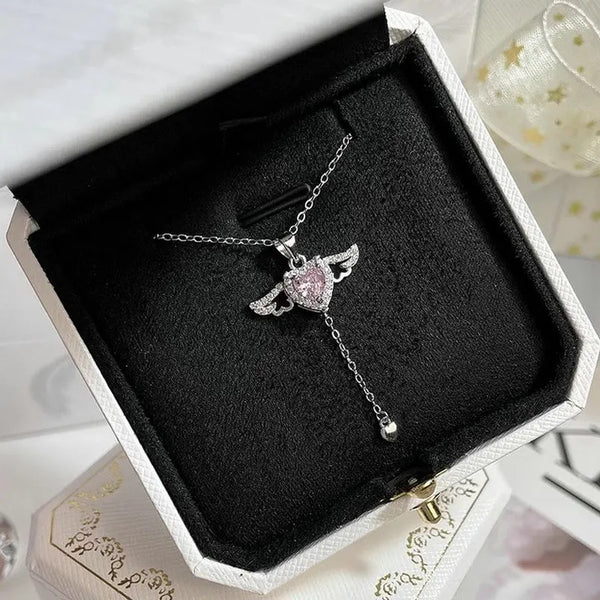 Silver Lovebird Pendant With Link Chain