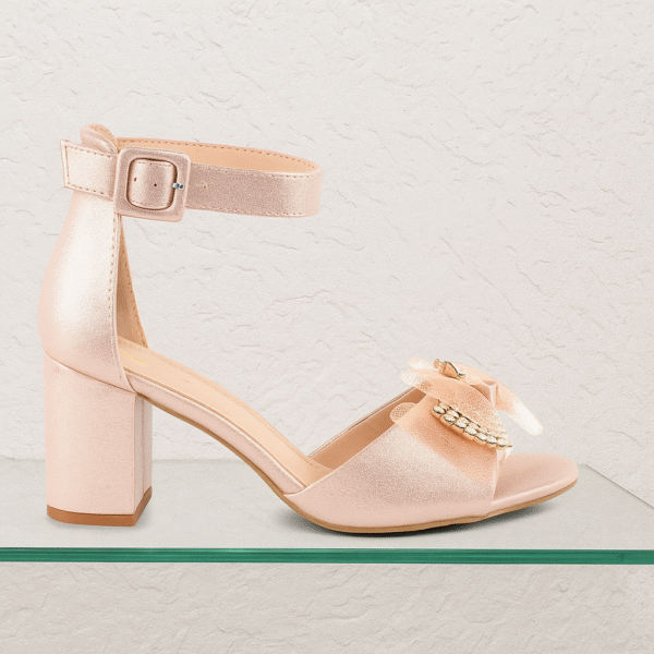 Pink Heels With Bow - Image 3