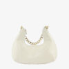 Luxe White Link Hobo Handbag & Crossbody Bag - Image 2