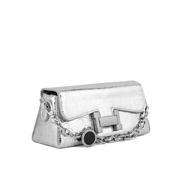 Classic Silver Evening Clutch Bag
