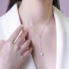 Exquisite Clavicle Chain Fringed Pearl Necklace - Image 2