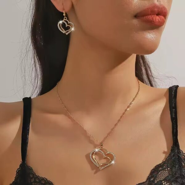 Heart Shaped Pendant Necklace - Image 2