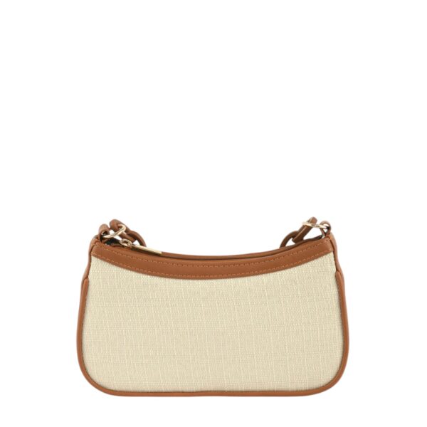 CHAIN ACCENT SHOULDER BAG-BLACK - Image 6