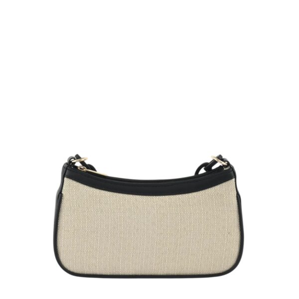 CHAIN ACCENT SHOULDER BAG-BLACK - Image 3