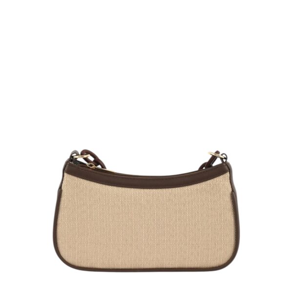 CHAIN ACCENT SHOULDER BAG-BLACK - Image 9