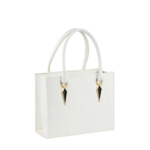 Luxe Glacier White Handbag