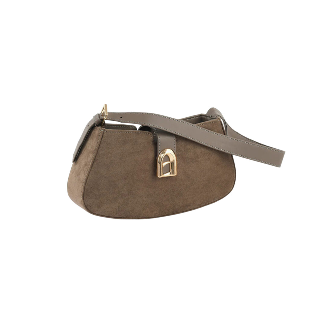 Suede Arch Luxe Handbag