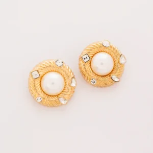 Hoop Disc Earrings
