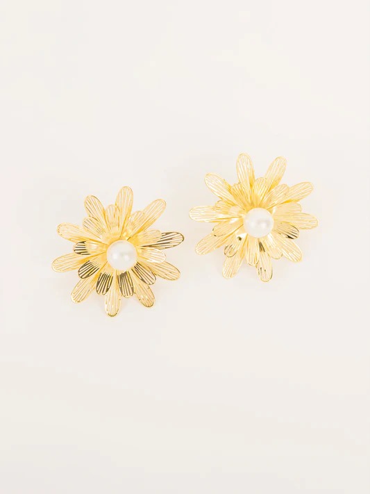 Floral Wire Earrings