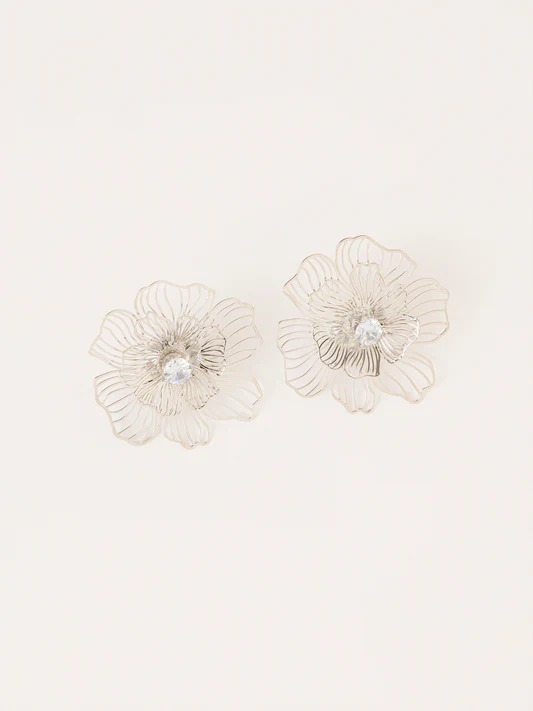 Floral Wire Earrings