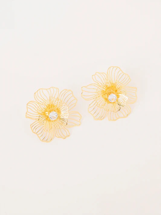 Floral Pearl Earrings