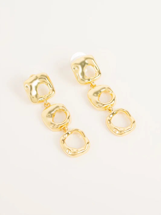 Dual Pearl Hoop Earrings