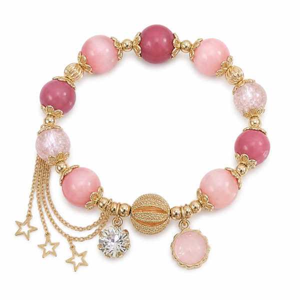 Customized Handmade Beaded Charm Bracelet
